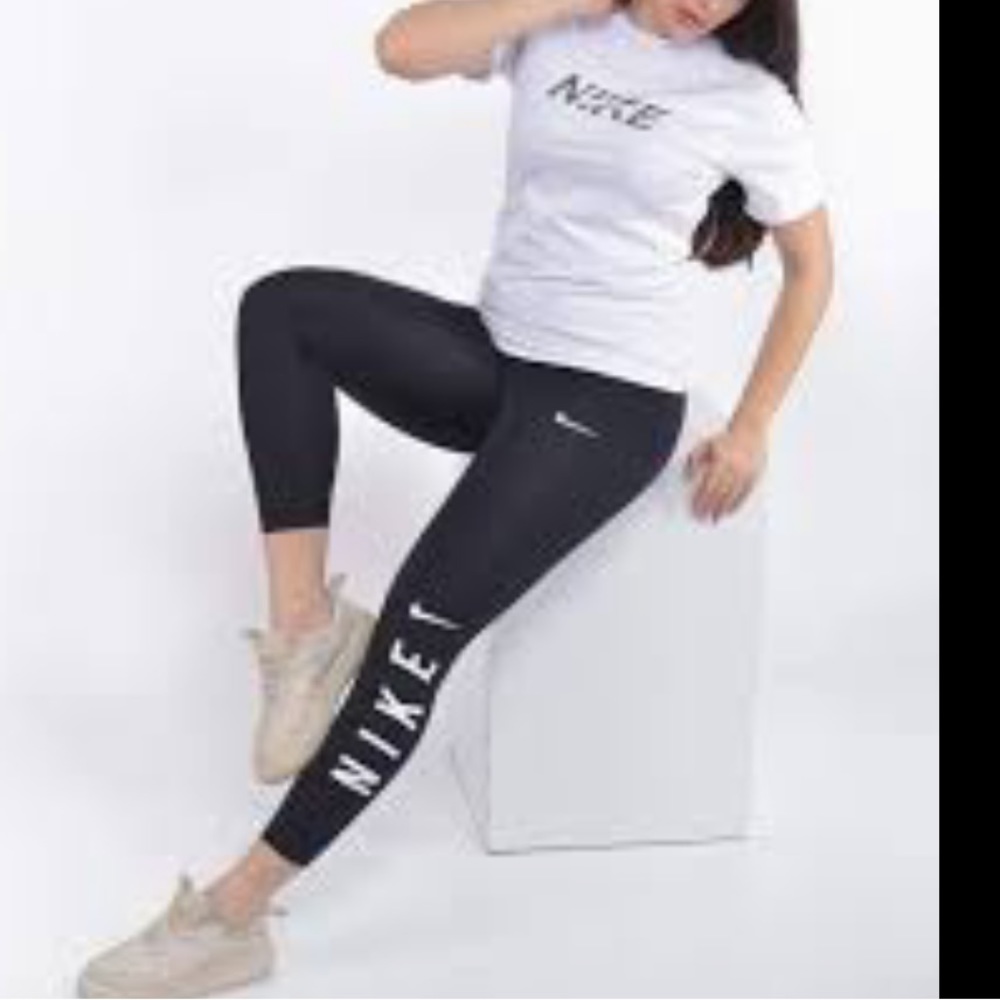 NIKE Dri-Fit Womens Black Running Pants Leggings/XS